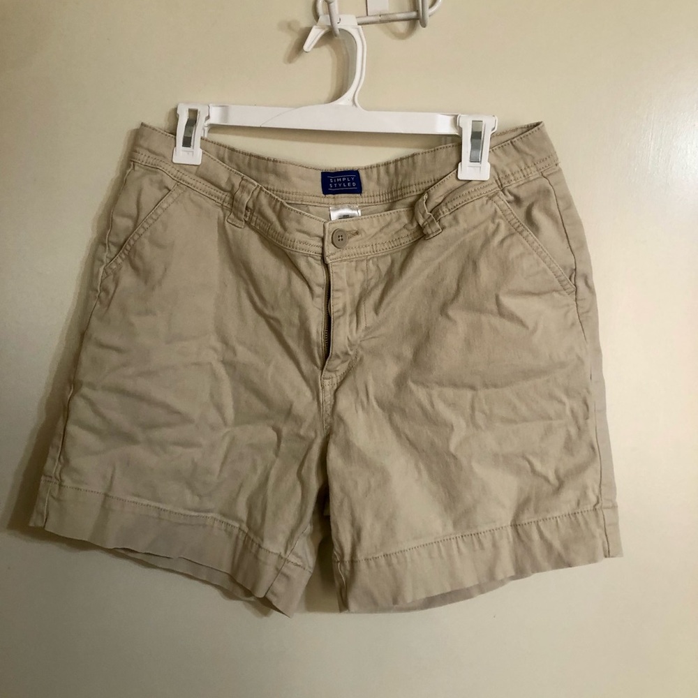 Khaki shorts with 5” inseam size 12